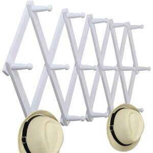 Wall Hanger,Expandable Wooden Coat Rack Wall Mounted,Accordion